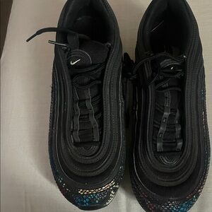 Nike Black Sneakers with Colorful Pattern